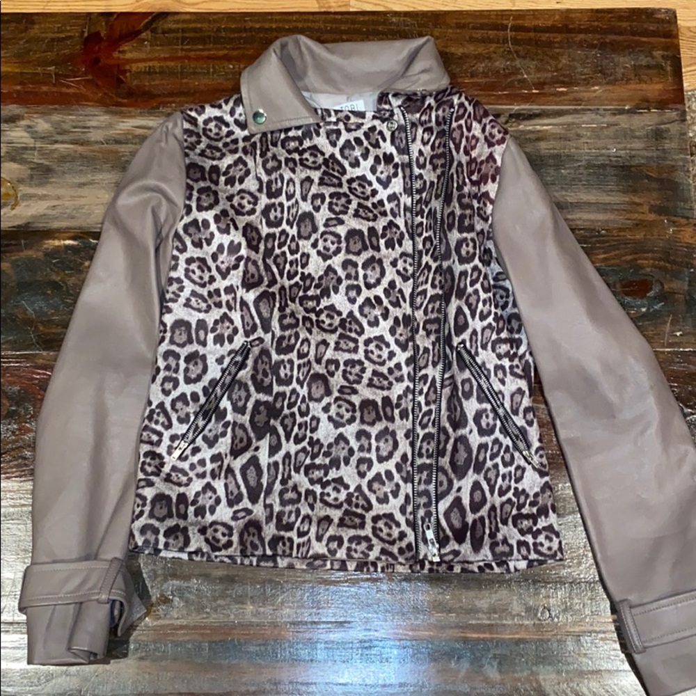 TOBI suede and leather jacket